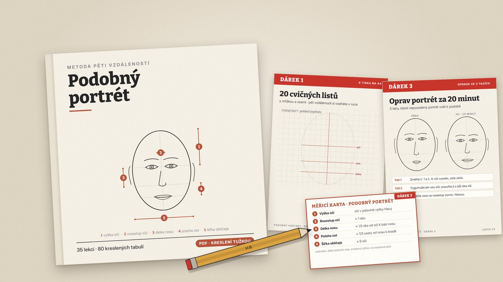 Podobný portrét – balíček se třemi dárky